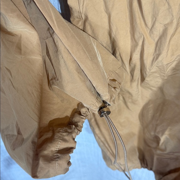 Anthropologie Pilcro Parachute Cargo Pant Nylon Bungee Hem Tan large NWT - Picture 10 of 13